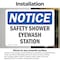 Signmission Safety Shower Eyewash Station, 10 in W x Rectangle, Vinyl Decal OS-2PACK-NS-D-710-L-18222 - alternate 2